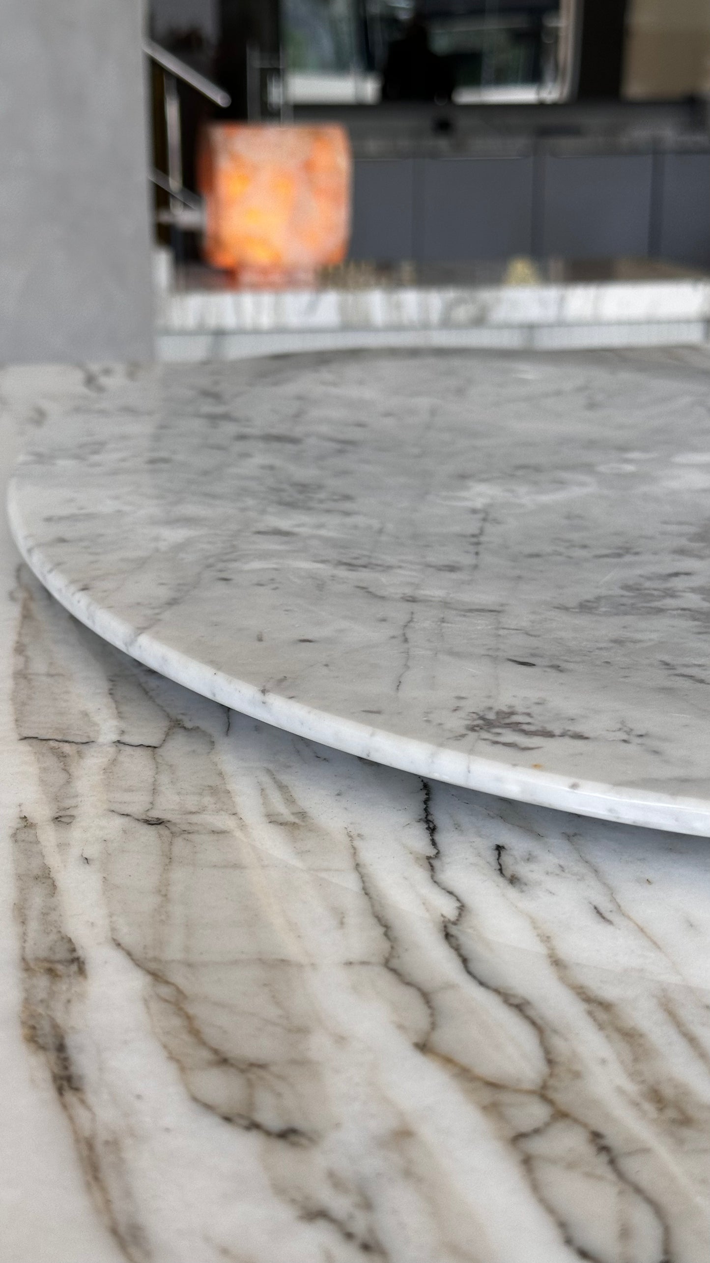 Bandeja Oval Mármore