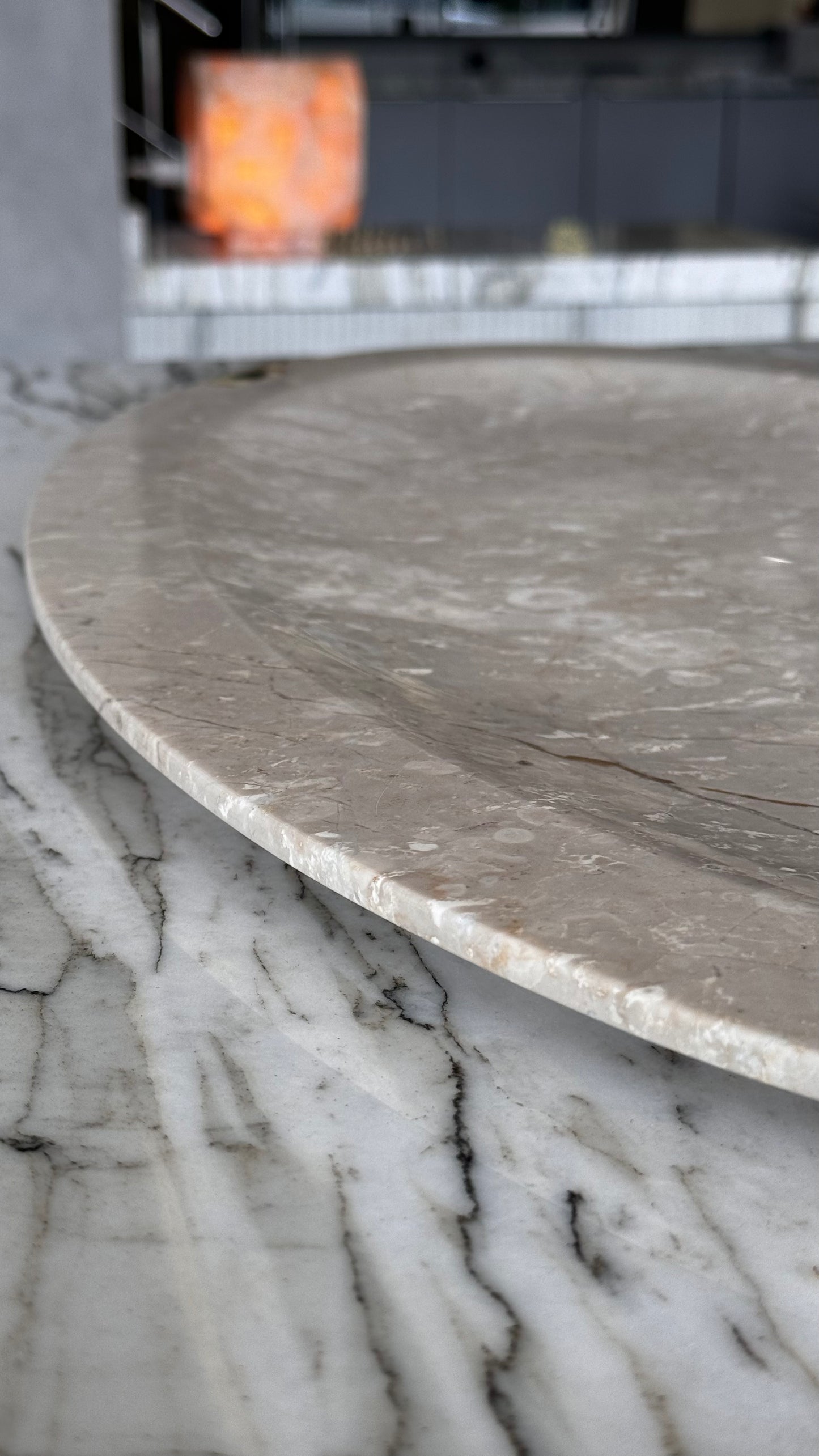 Bandeja Oval Mármore